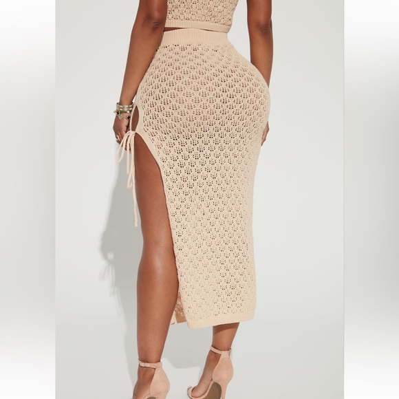 Alondra Crochet Maxi Skirt - Sand - Picture 4 of 5